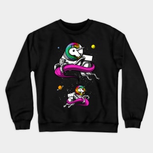 Space Unicorn Astronaut Crewneck Sweatshirt